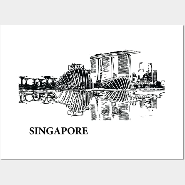 Singapore Wall Art by Lakeric